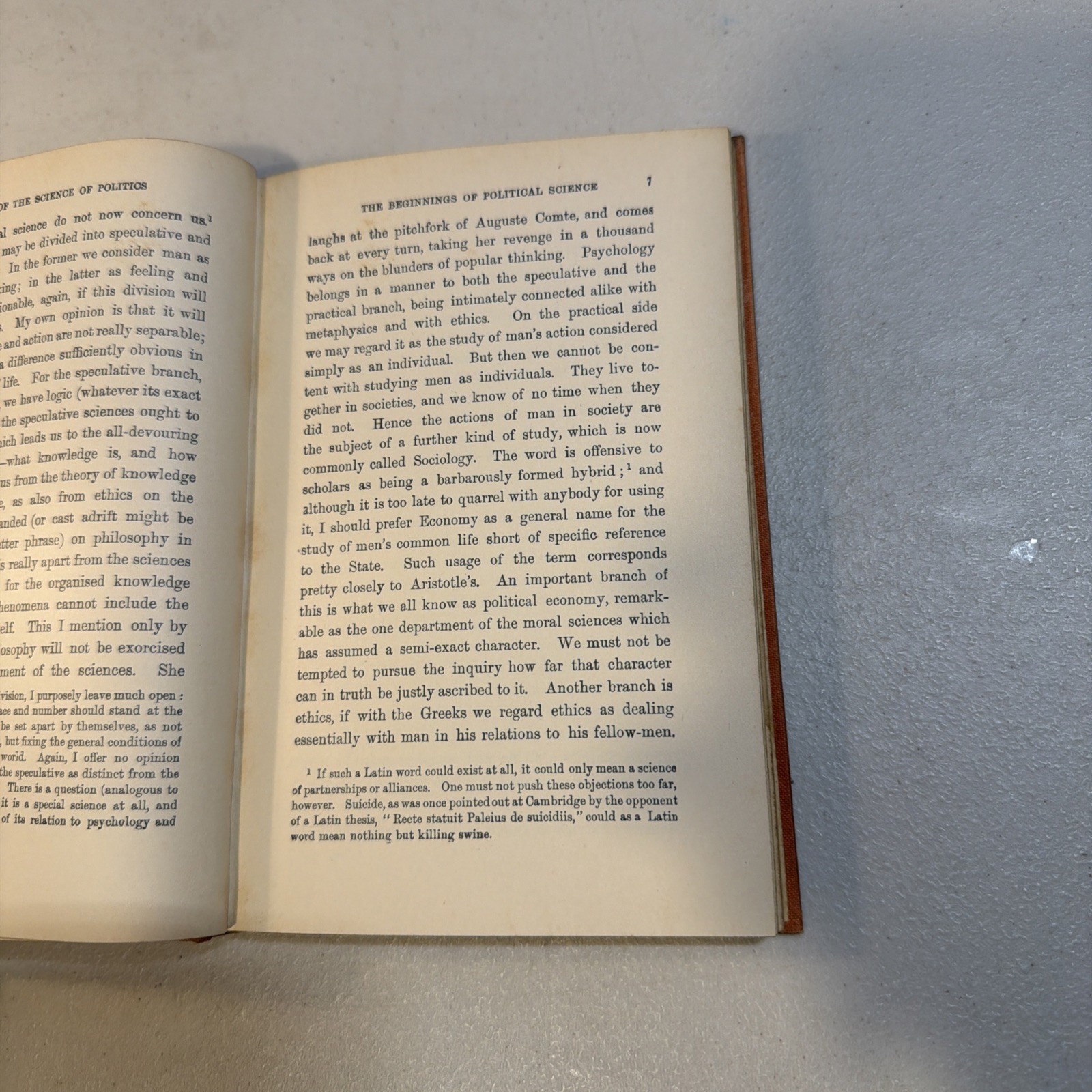 “The History of the Science of Politics” – 1935 – Frederick Pollock- RARE