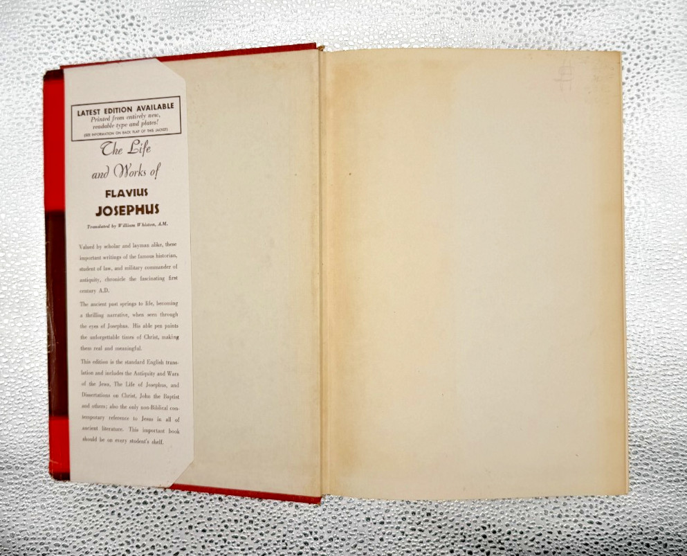 The Life and Works of Flavius Josephus William Whiston *HC* Good Cond.