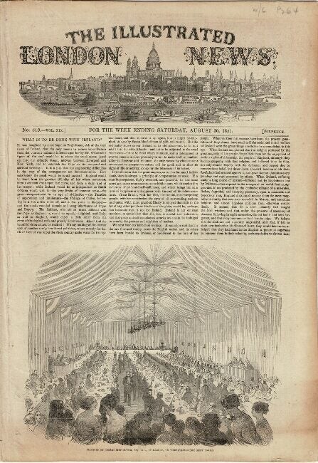 collection of three issues of The Illustrated London News containing feature