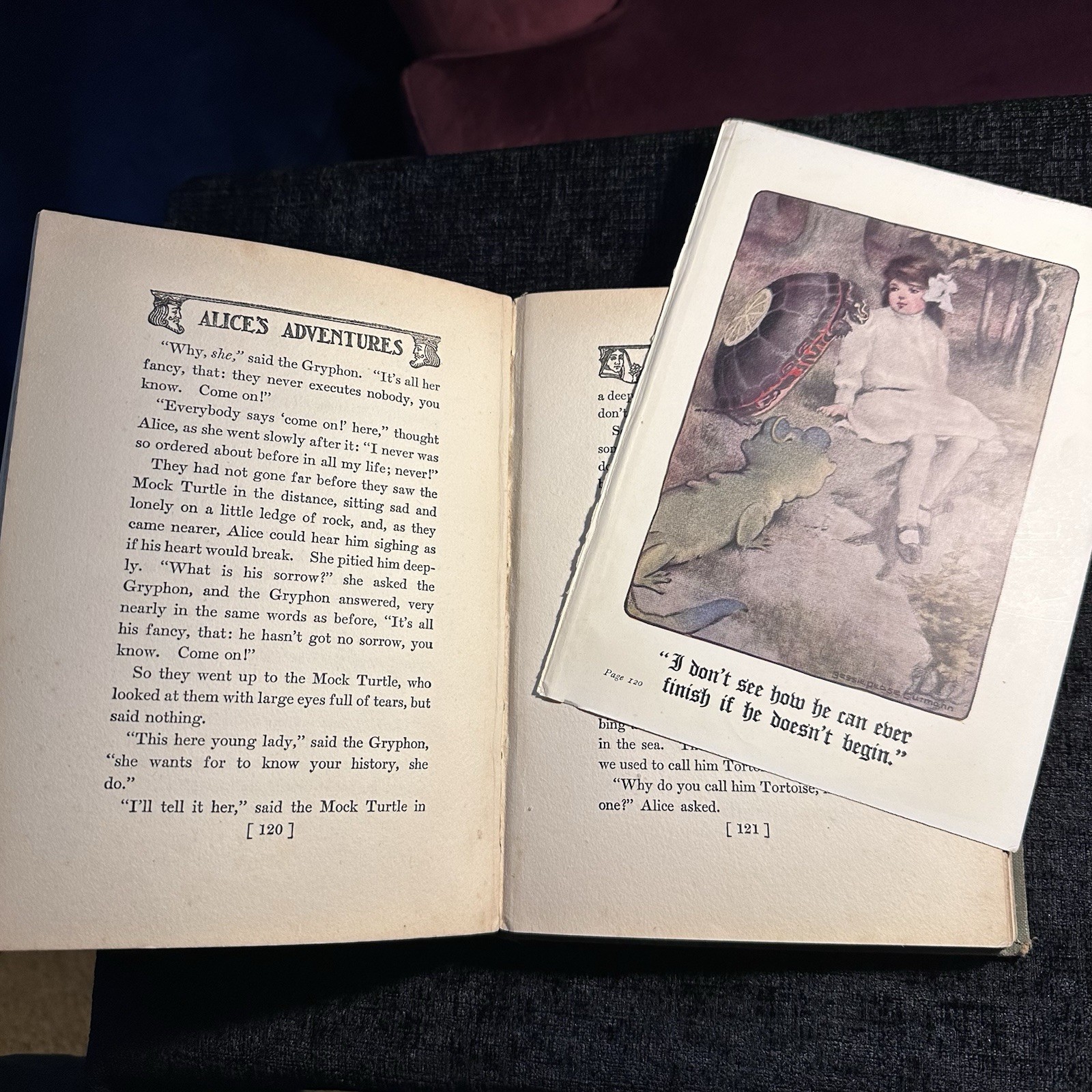 1931 Alice In Wonderland Lewis Carroll Bessie Pease Illus Hardback Vintage Book