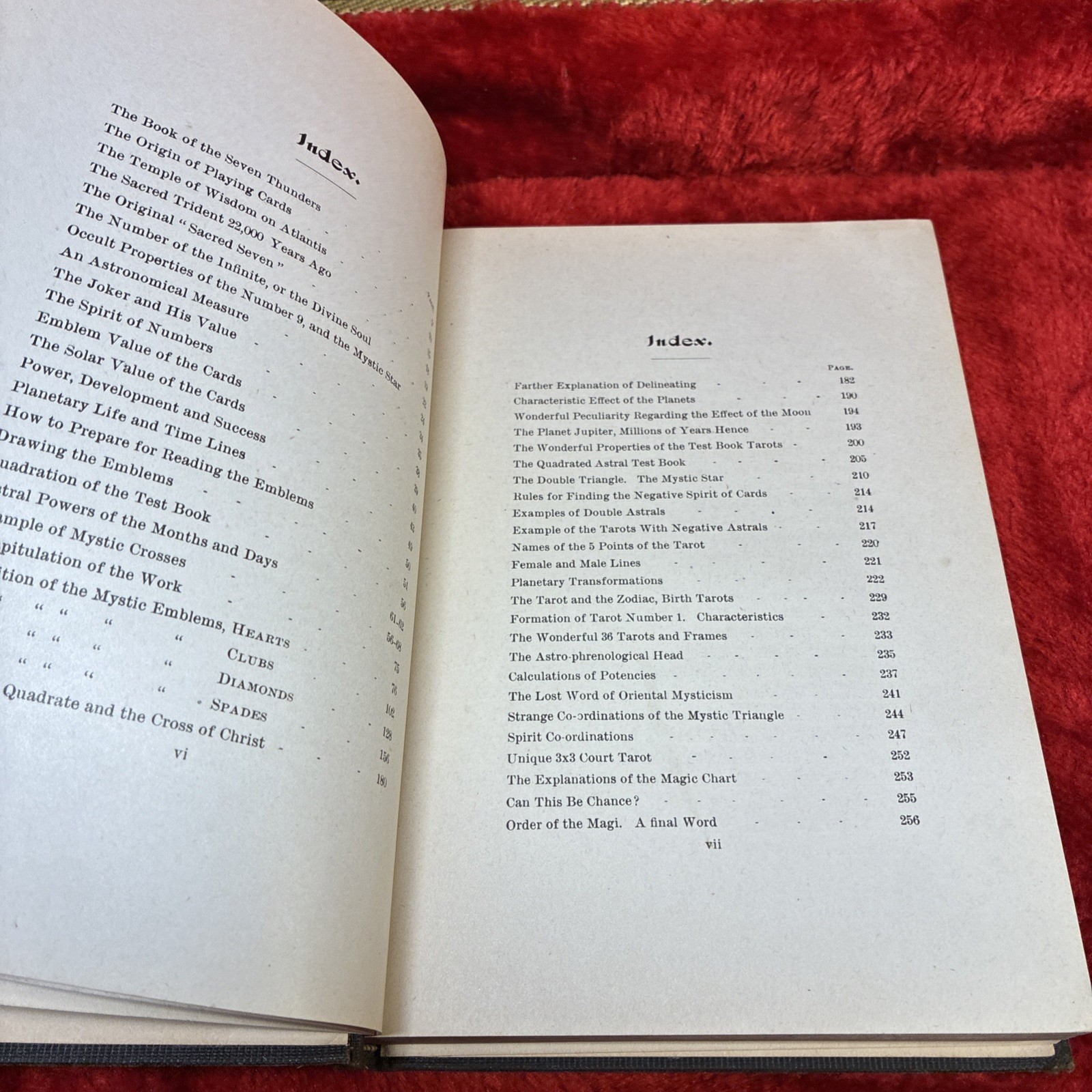 1919 MYSTIC TEST BOOK OR THE MAGIC OF THE CARDS – CARTOMANCY DIVINATION MAGICK
