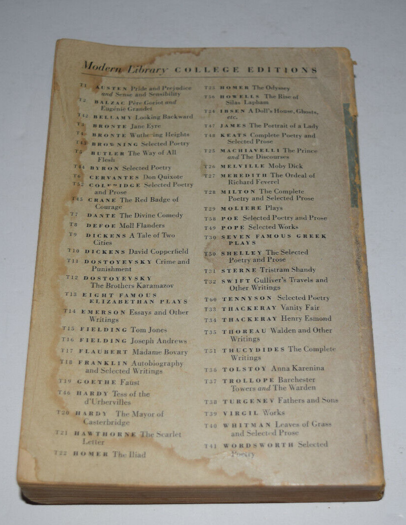 John Milton COMPLETE POETRY AND SELECTED PROSE OF JOHN MILTON Modern Lib. Edit.