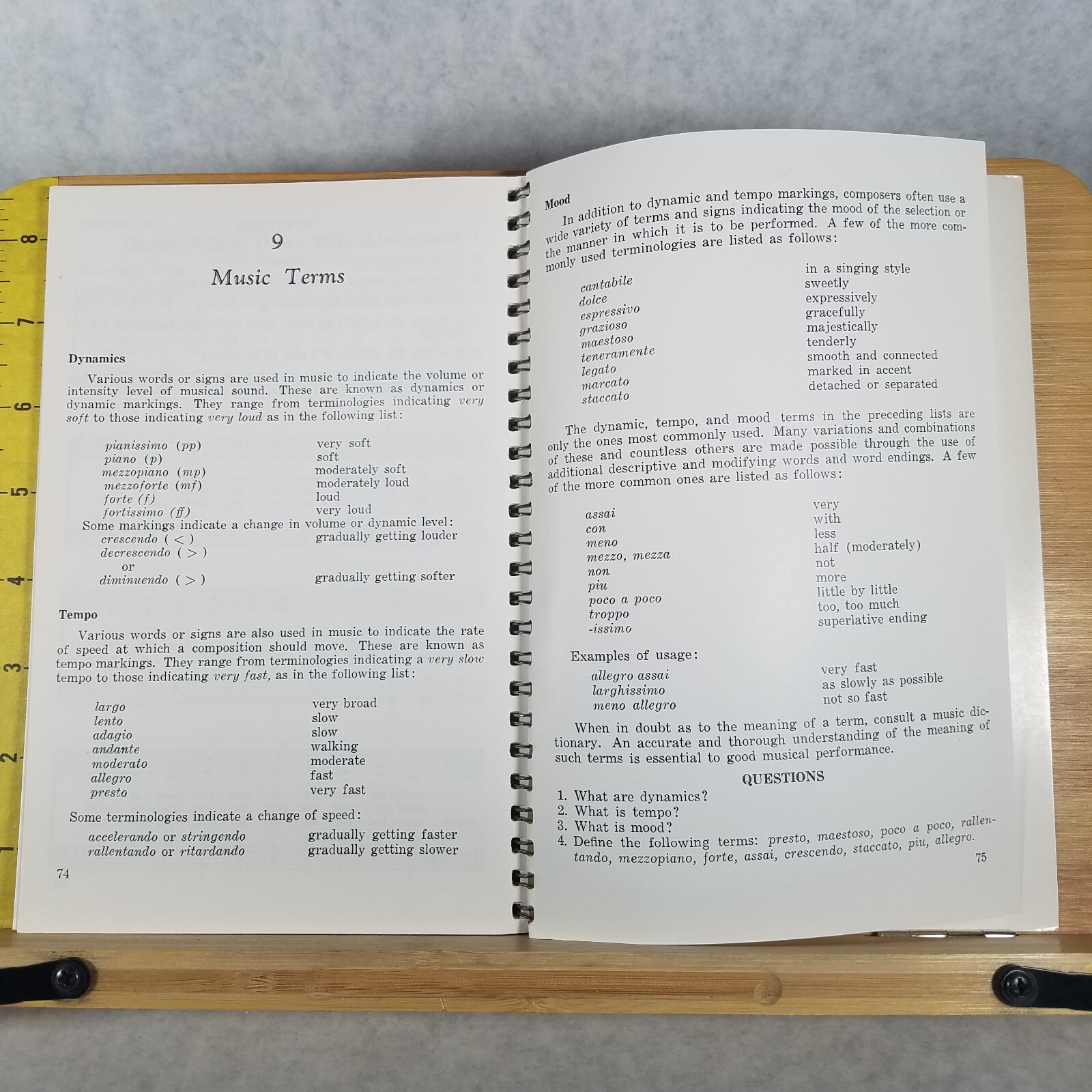 The Beginning Music Reader – 1958 Spiral Bound Paperback by James C. McKinney