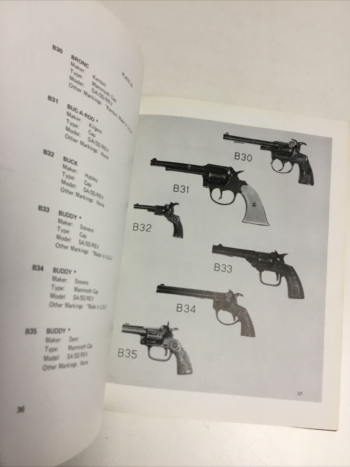 Cast Iron Toy Pistols 1870-1940 Best HC 1973