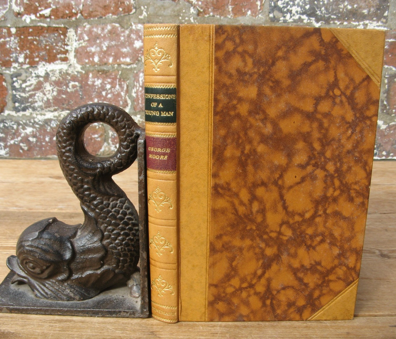 1935 Confessions of a Young Man- George Moore leather fine binding