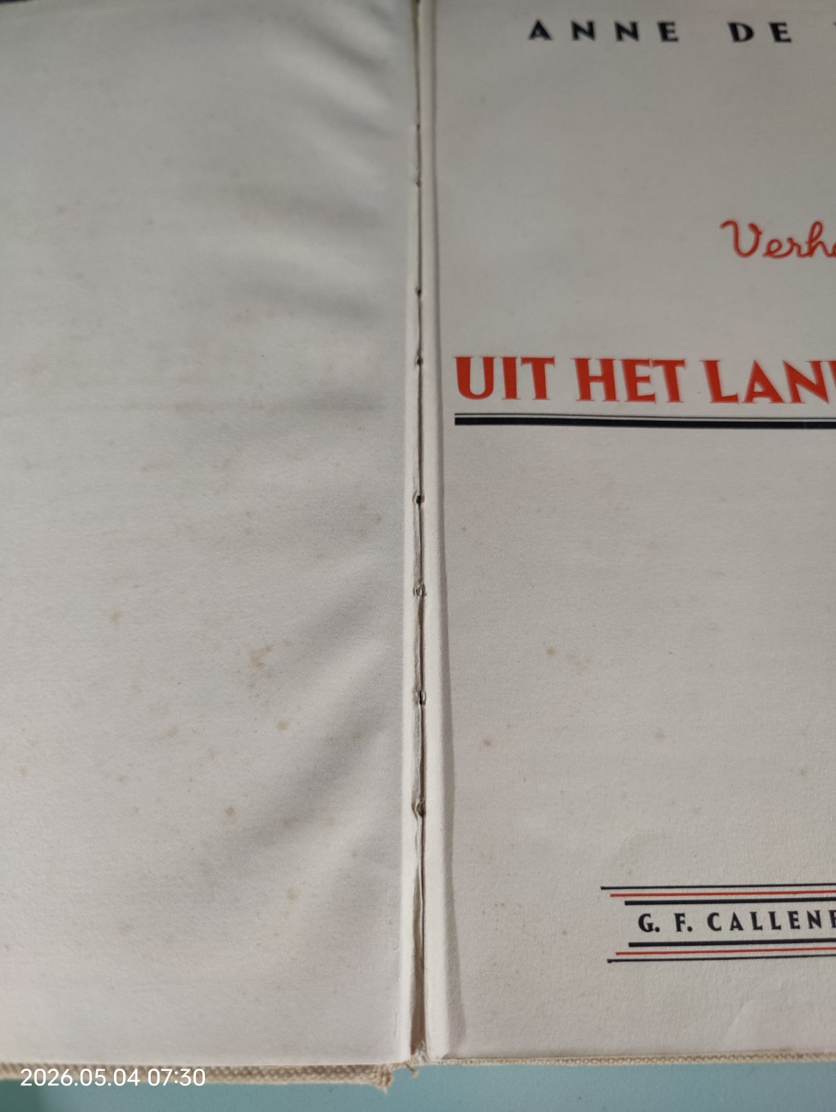 Verhalen uit het land van Bartje by Anne de Vries (HC, Dutch Language, 1932)