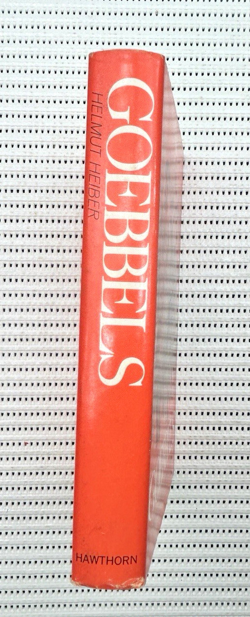World War II Goebbels A Biography Hardcover Dust Jacket Illust. 1st Edition 387p