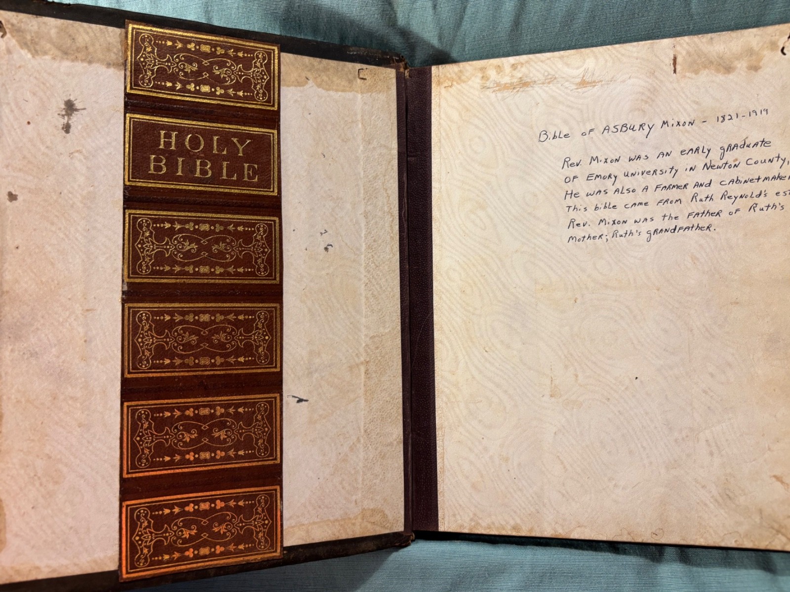 Pictorial Family Bible Salesman Sample 1874. Rare, intact, lovely, interesting