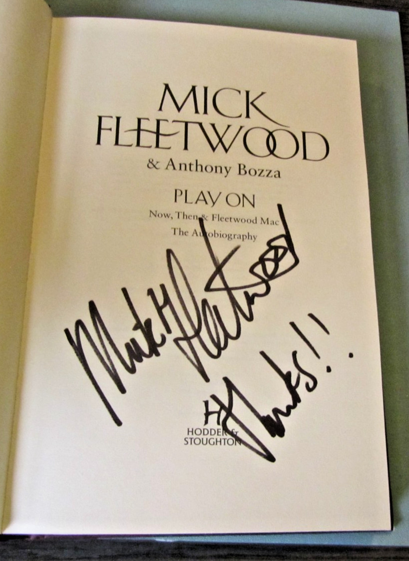 Play On Now, Then & Fleetwood Mac Mick Fleetwood 2014 HCDJ Signed 1st UK Edition