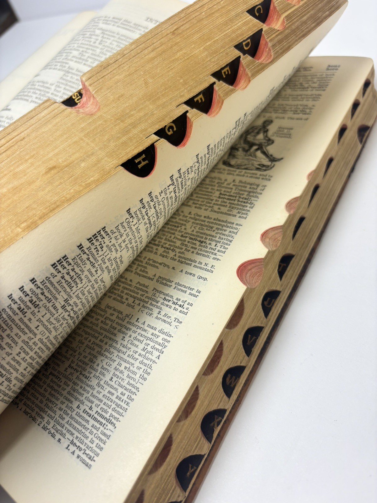 Funk & Wagnalls New Standard Dictionary English 1921 Leather Cover Gold Edges