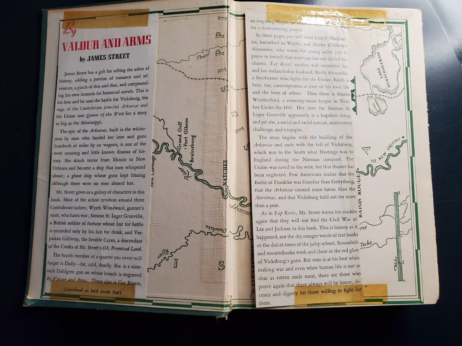 “By Valour and Arms” by James Street (1944 Hardcover 1st Edition)