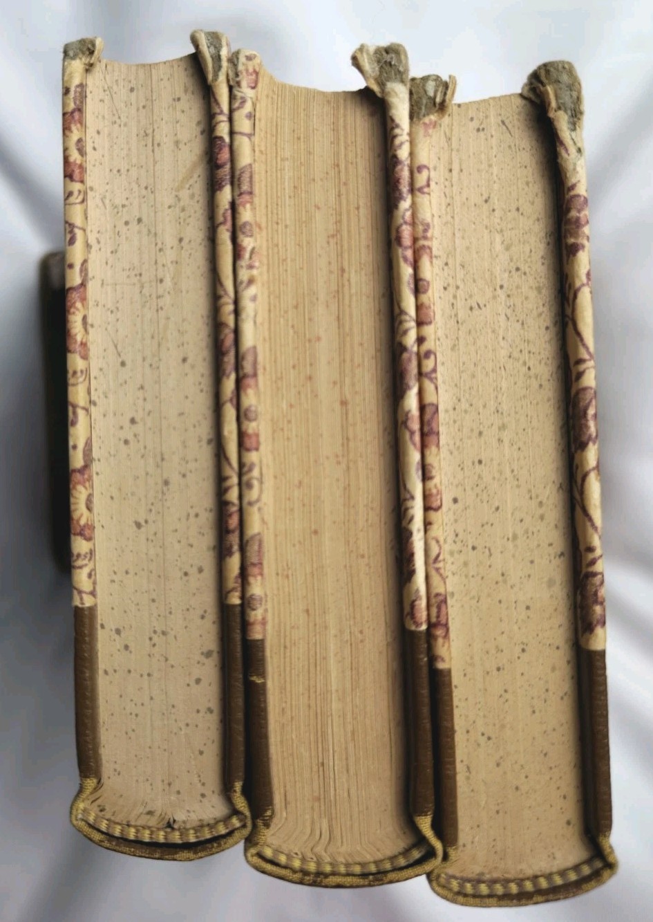 Vtg Shakespeare Pocket Books Collectors Edition Lot 3 Floral Boards Gold Gilt