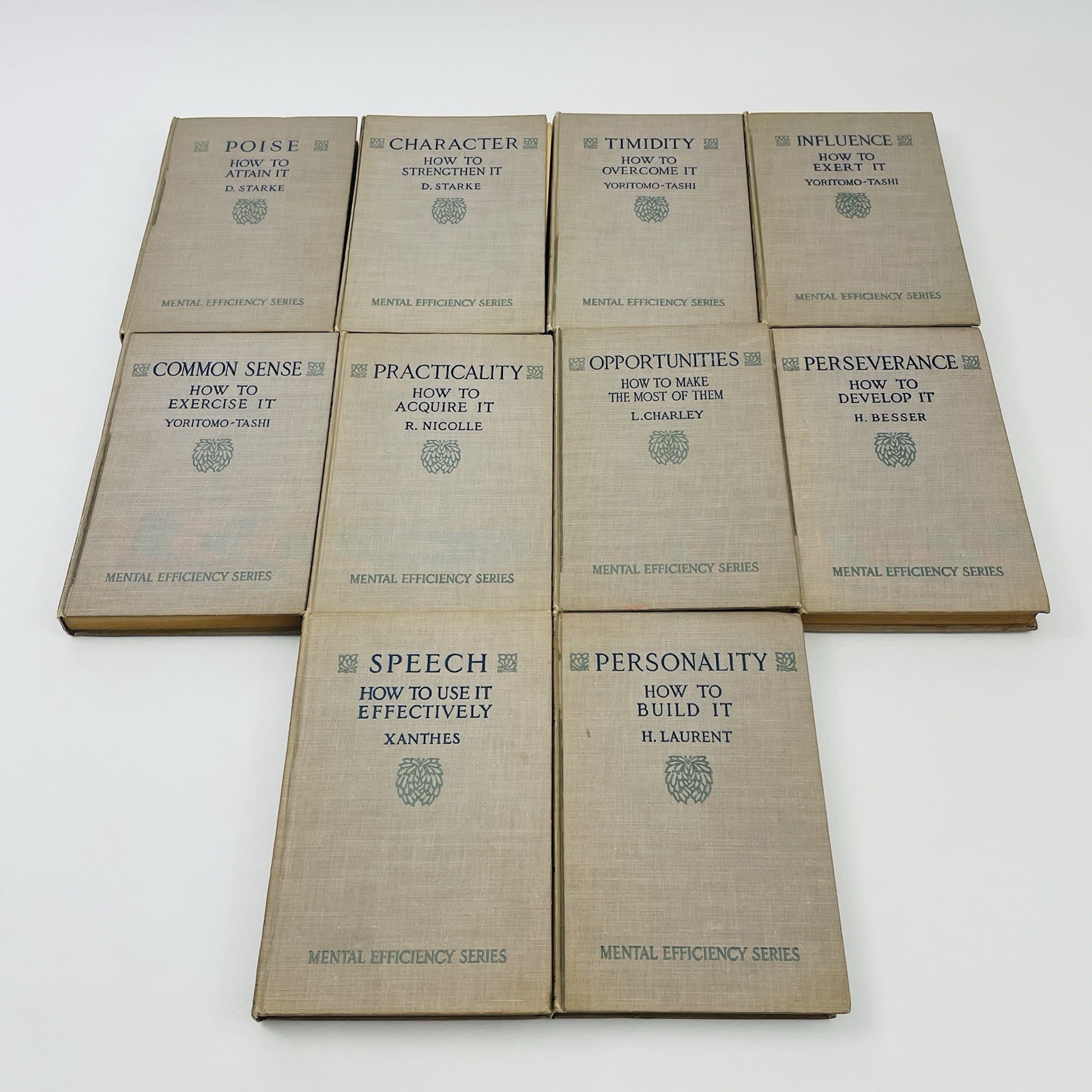 Complete Set of 10 The Mental Efficiency Series 1915 Funk & Wagnalls
