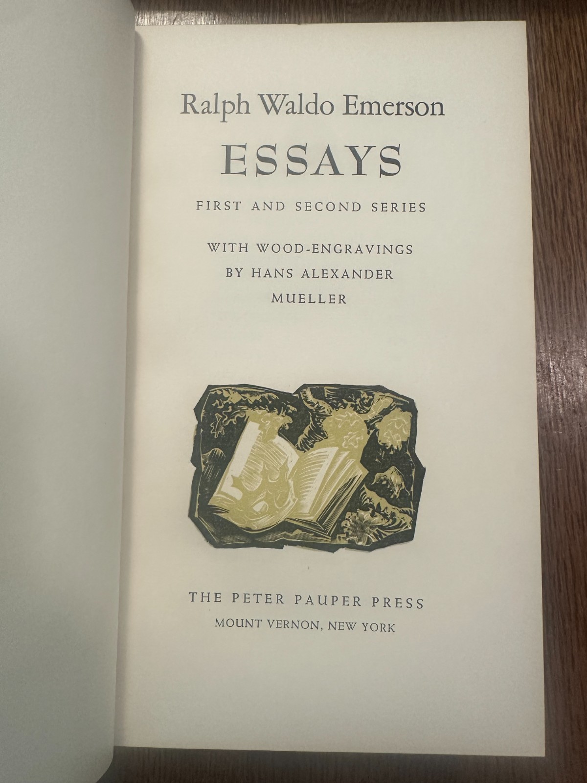 Ralph Waldo Emerson Essays Peter Pauper HC Slipcase Ill. Hans Mueller CLASSICS
