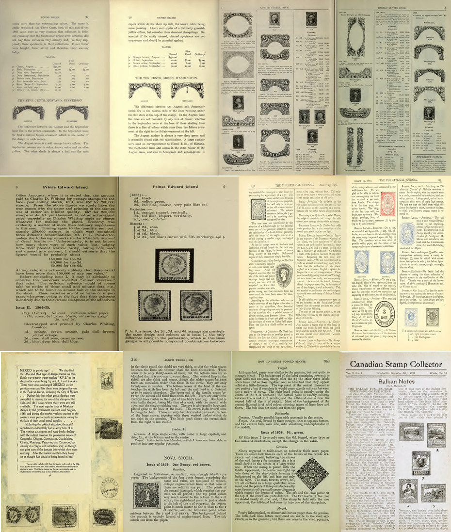 253 Old Rare Books & Publications on Stamps Postage Forged & Collecting on DVD