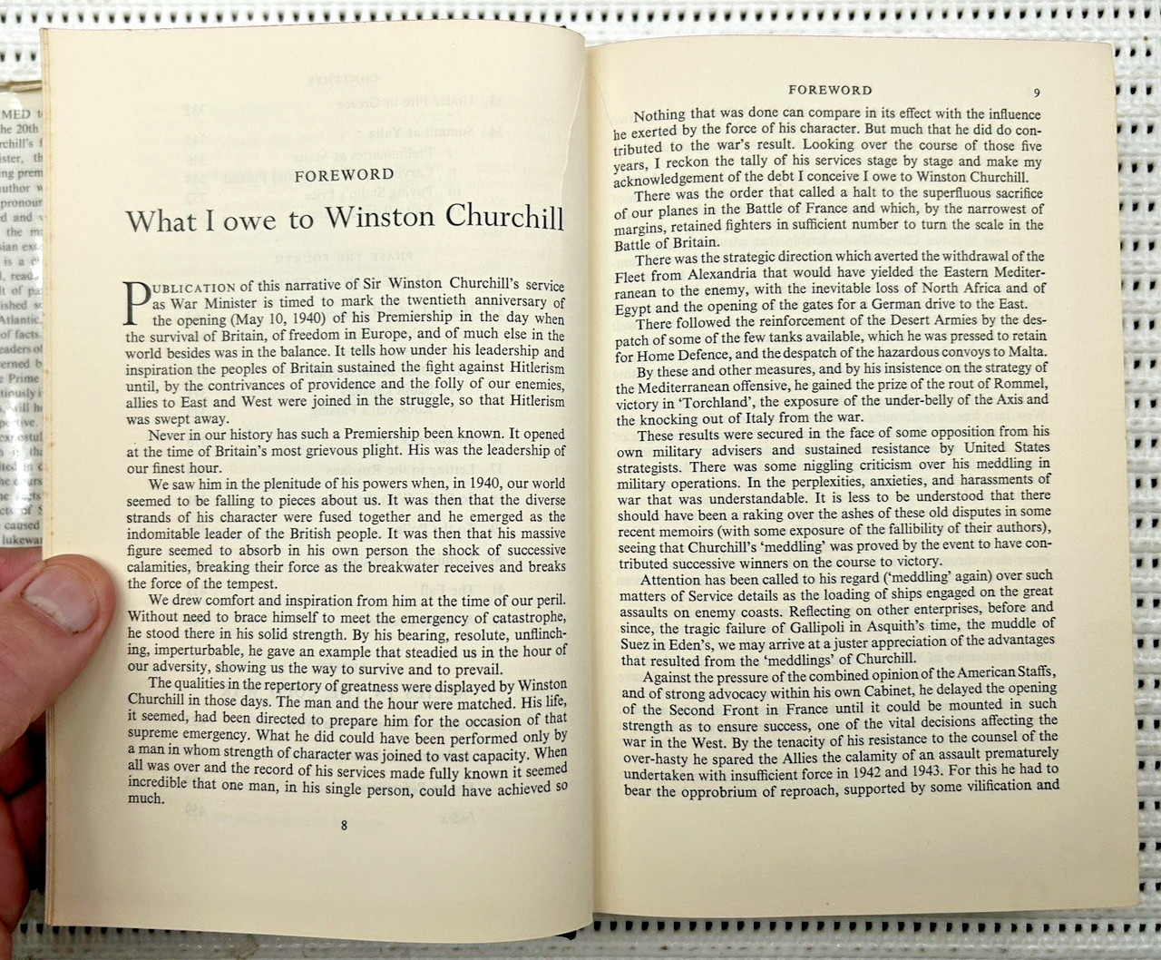 World War II The War That Churchill Waged Hardcover DJ First Edition 472pg