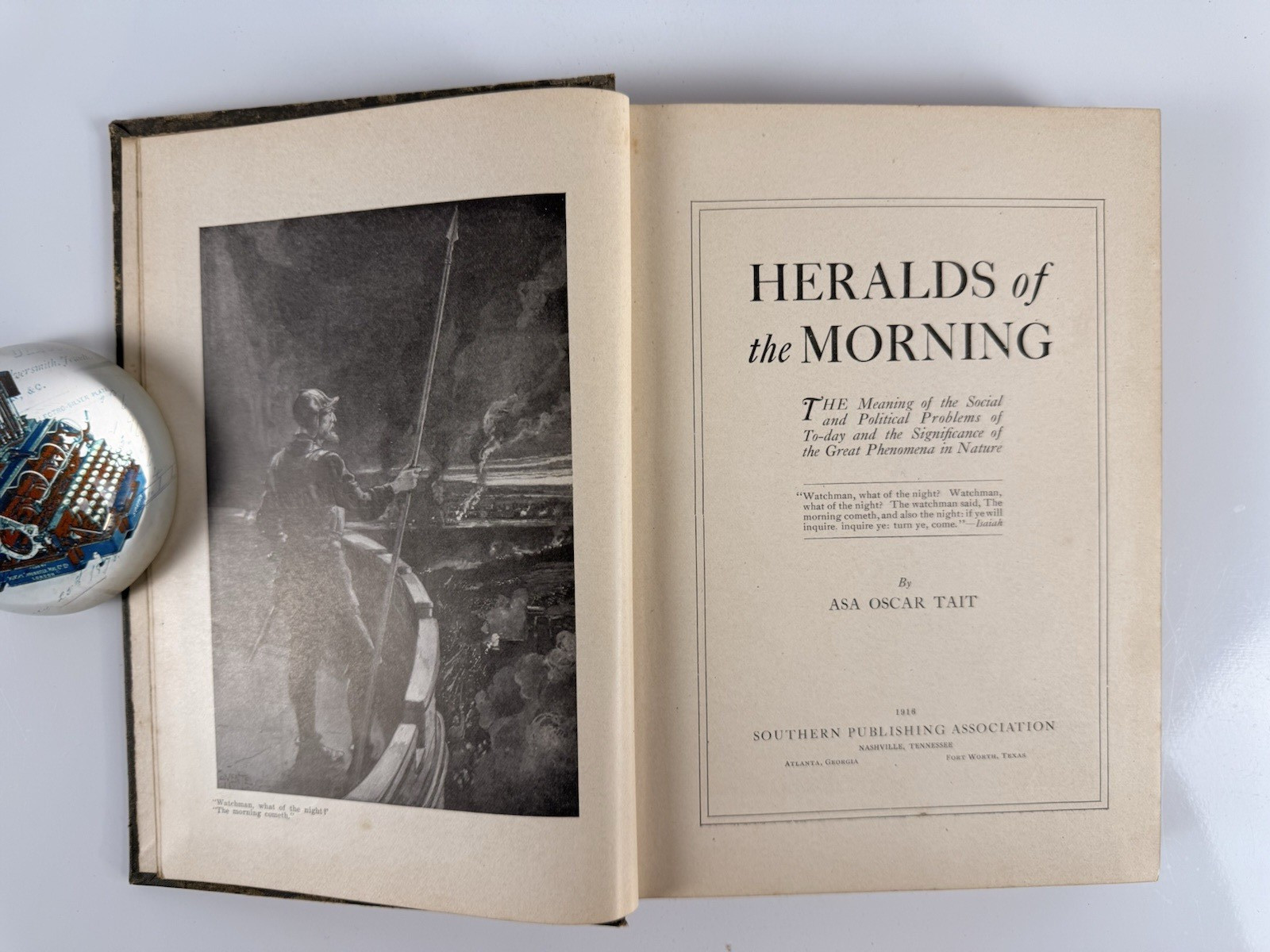Heralds of the Morning by Asa Oscar Tait 1915 Hardcover Illustrated Christianity