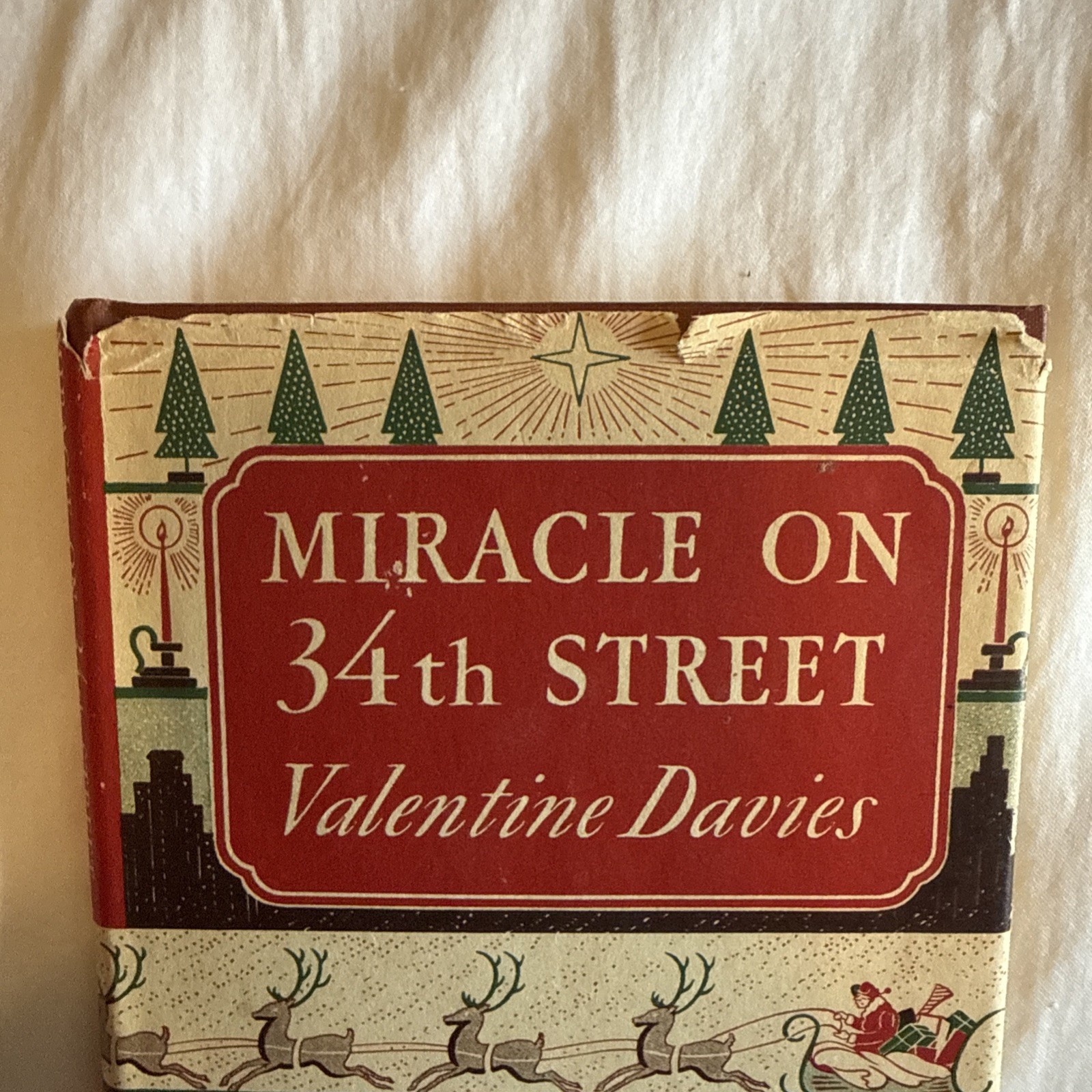 Miracle on 34th Street by Valentine Davies 1947 HC/DJ 1st Edition Harcourt