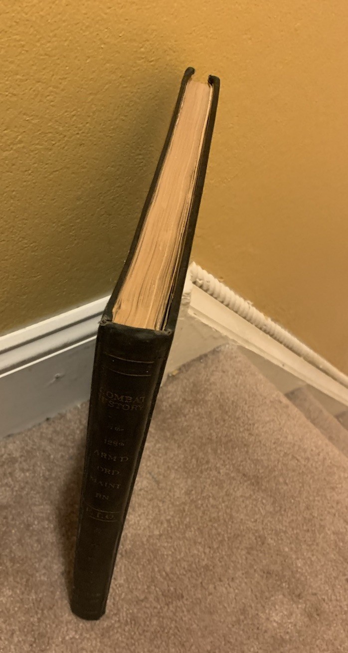 COMBAT HISTORY 128th ARMORED BATTALION 1945 NORMANDY VINTAGE MILITARY WAR BOOK