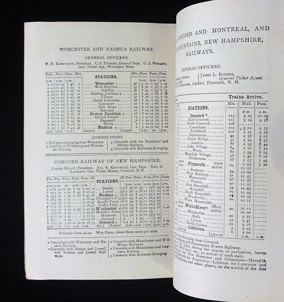 1868 Taintors Route and City Guide – New York to Boston and White Mountains, MAP