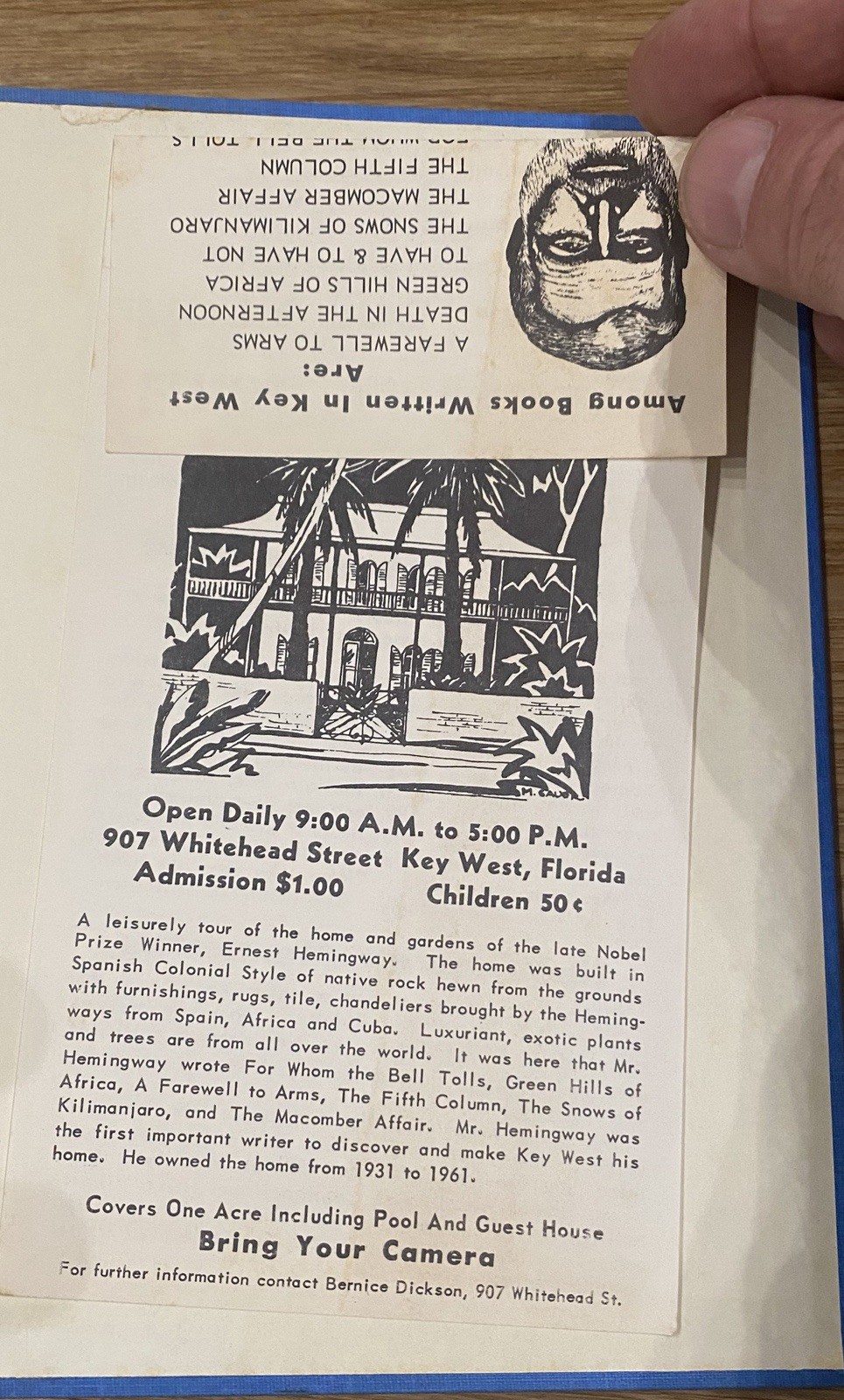RARE Hardcover Book ERNEST HEMINGWAY To Have And Have Not FROM THE MUSEUM