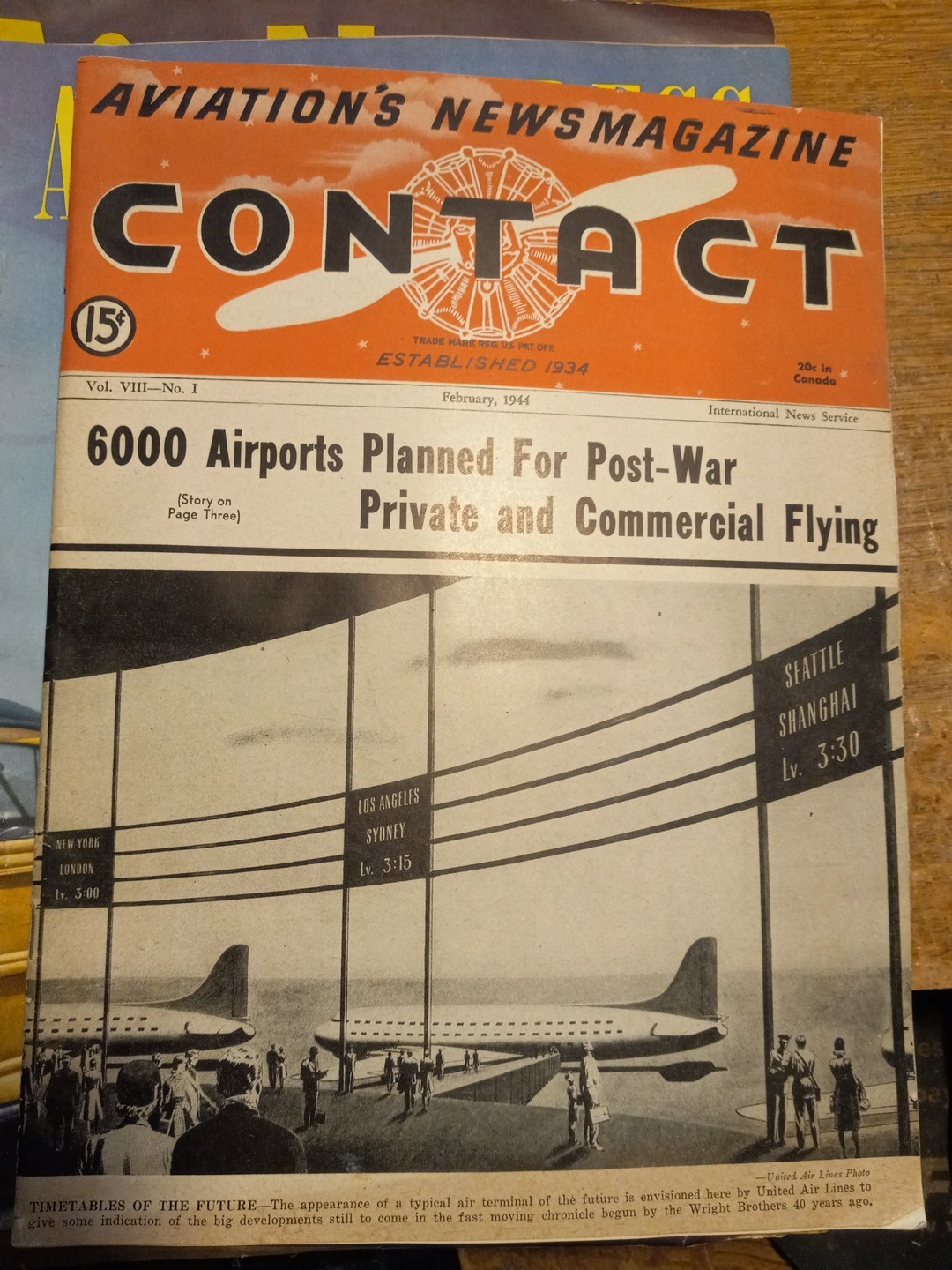 7 various Aviation magazines 1930-1944