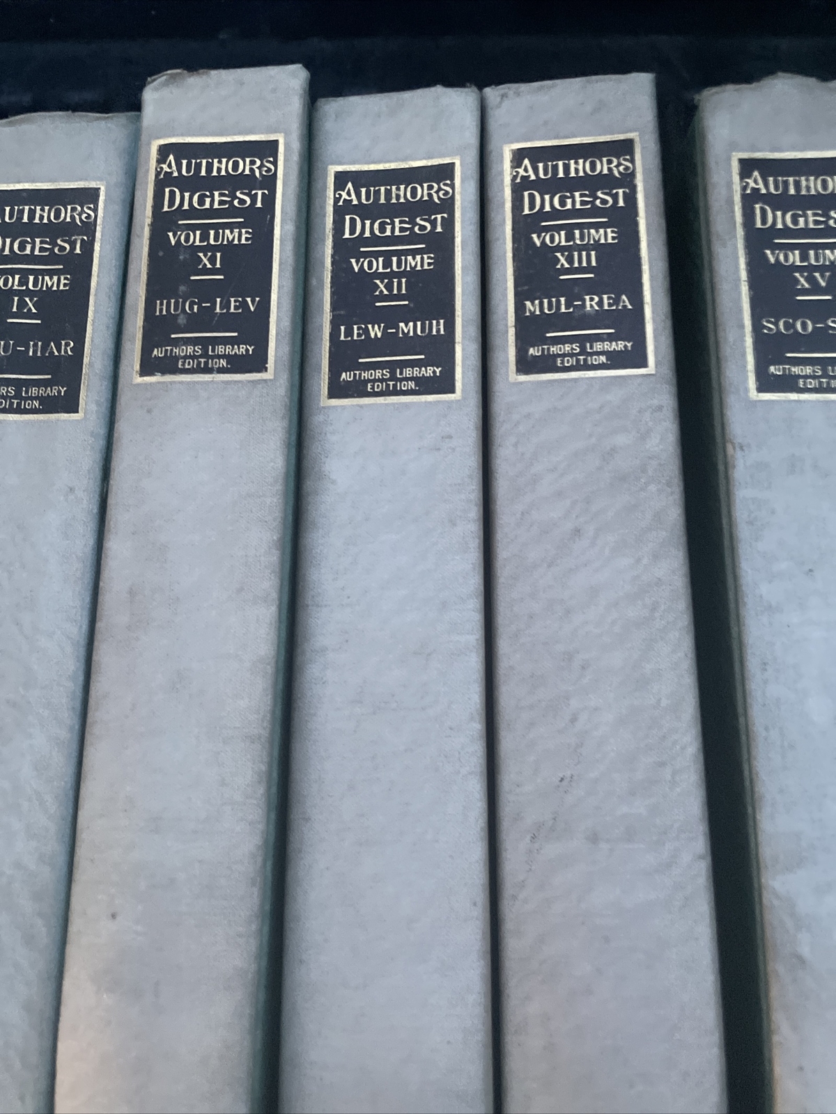 Authors Digest 1908 Hardcover Set Missing Volumes X & XIV From Authors Press