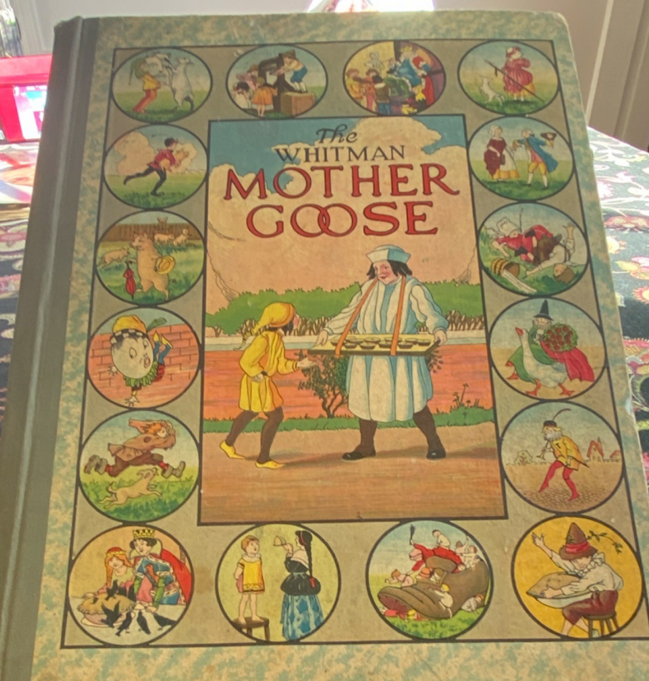 Whitman Mother Goose Illustrated Hardcover Signed Personalized 1922 Racine WI