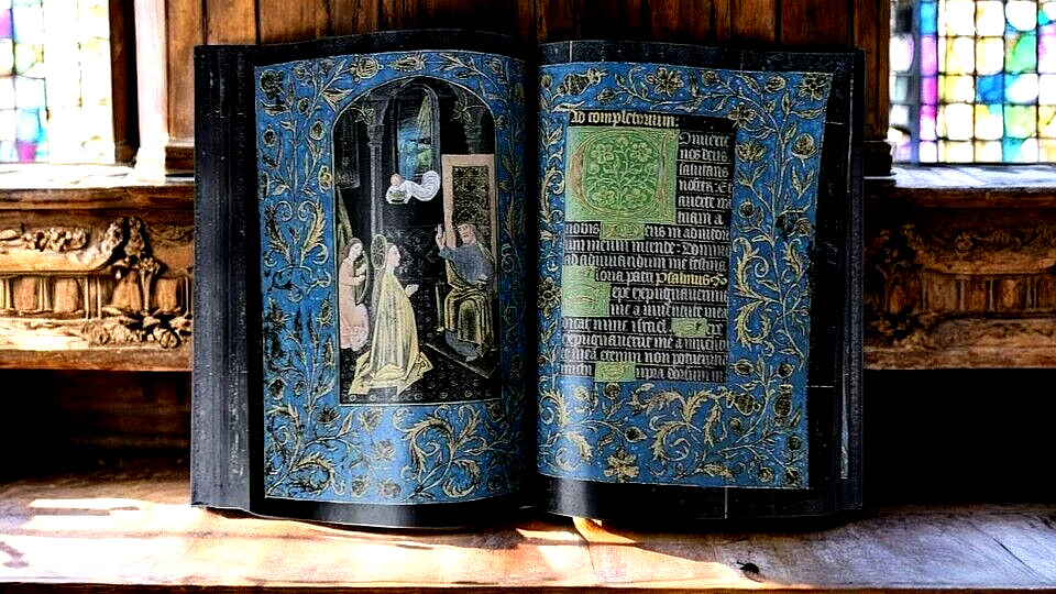 The Black Hours Facsimile Copy Reproduction Deluxe Leatherbound