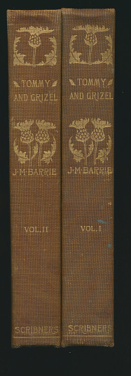 J. M. Barrie 1922 Coming-of-Age Novel Romance Love Tommy and Grizel Two-Volumes