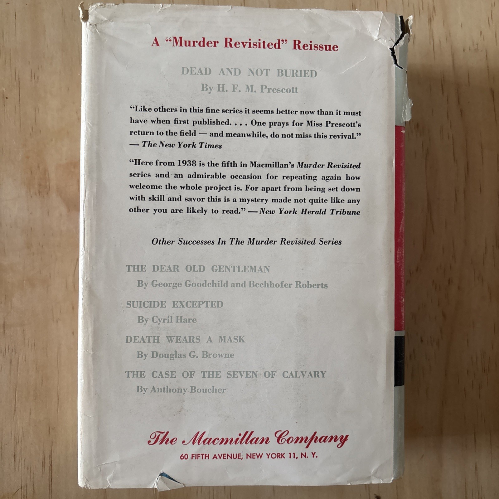 THREE BY TEY by Josephine Tey 1954 HC/DJ Vintage Mystery – Miss Pym Disposes +