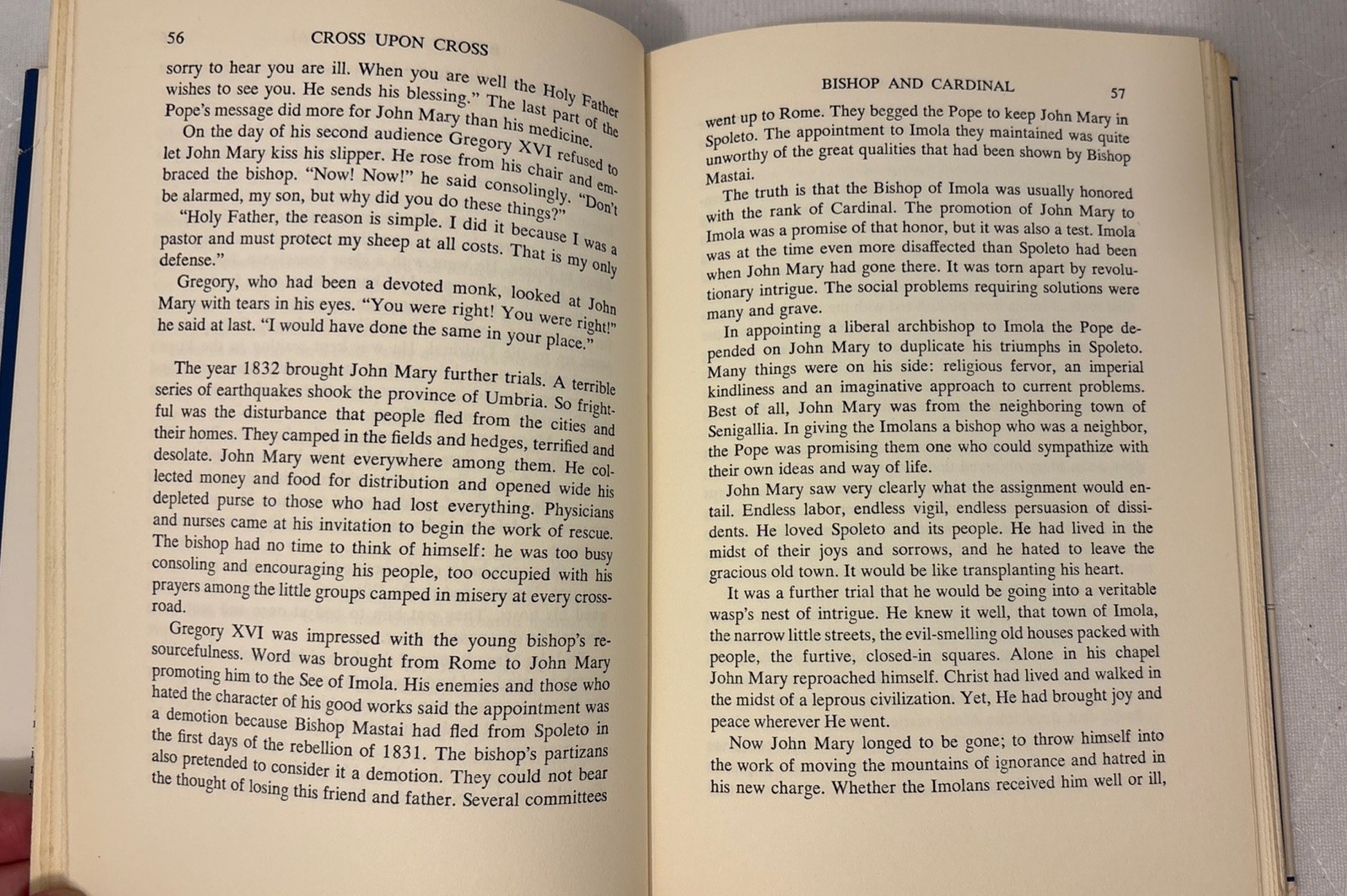 Cross Upon Cross: Life Of Pope Pius IX Circa 1955 w Dustjacket