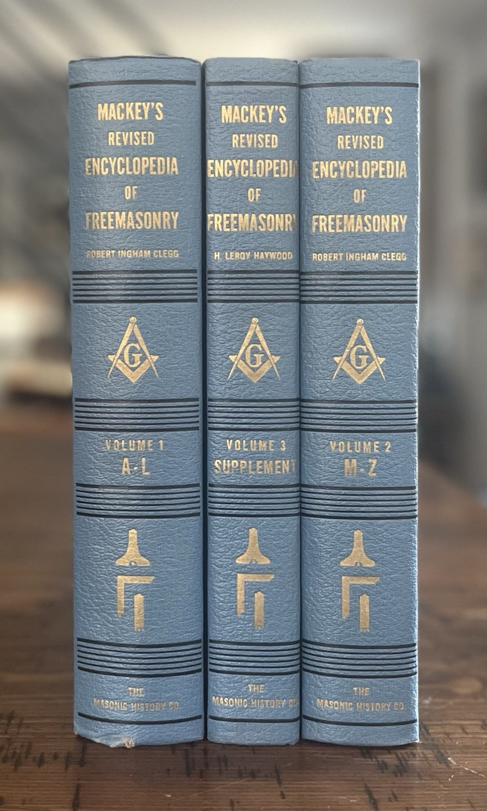 Encyclopedia Freemasonry Revised Albert Mackey Three Volumes 1946 3 Masonic