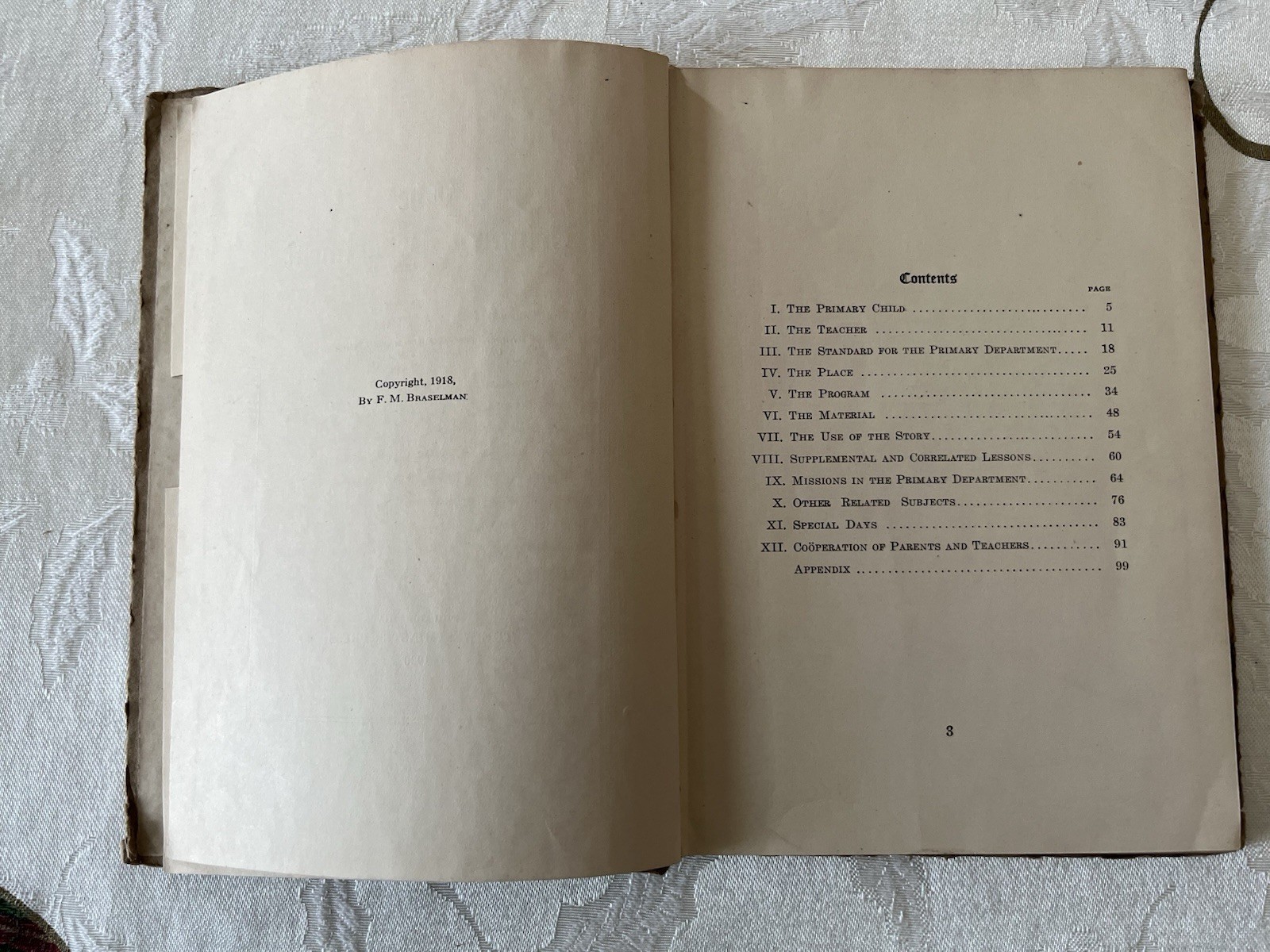The Primary Department by Phebe Curtiss School Teaching Child Book Antique 1920