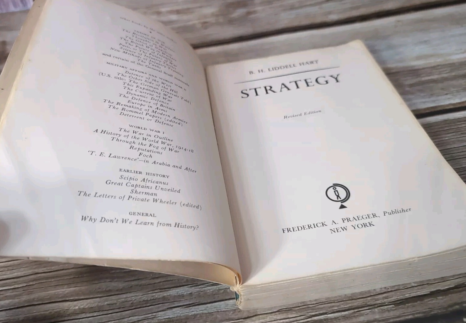 Strategy by B.H. Liddell Hart 1961 Paperback 8th Printing