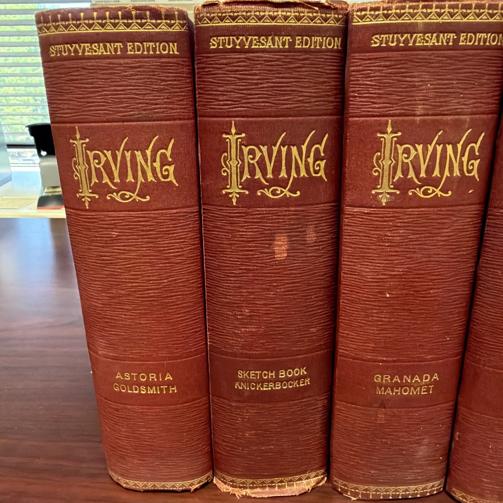 The Works Of Washington Irving In 9 Volumes Stuyvesant Ed. 1860