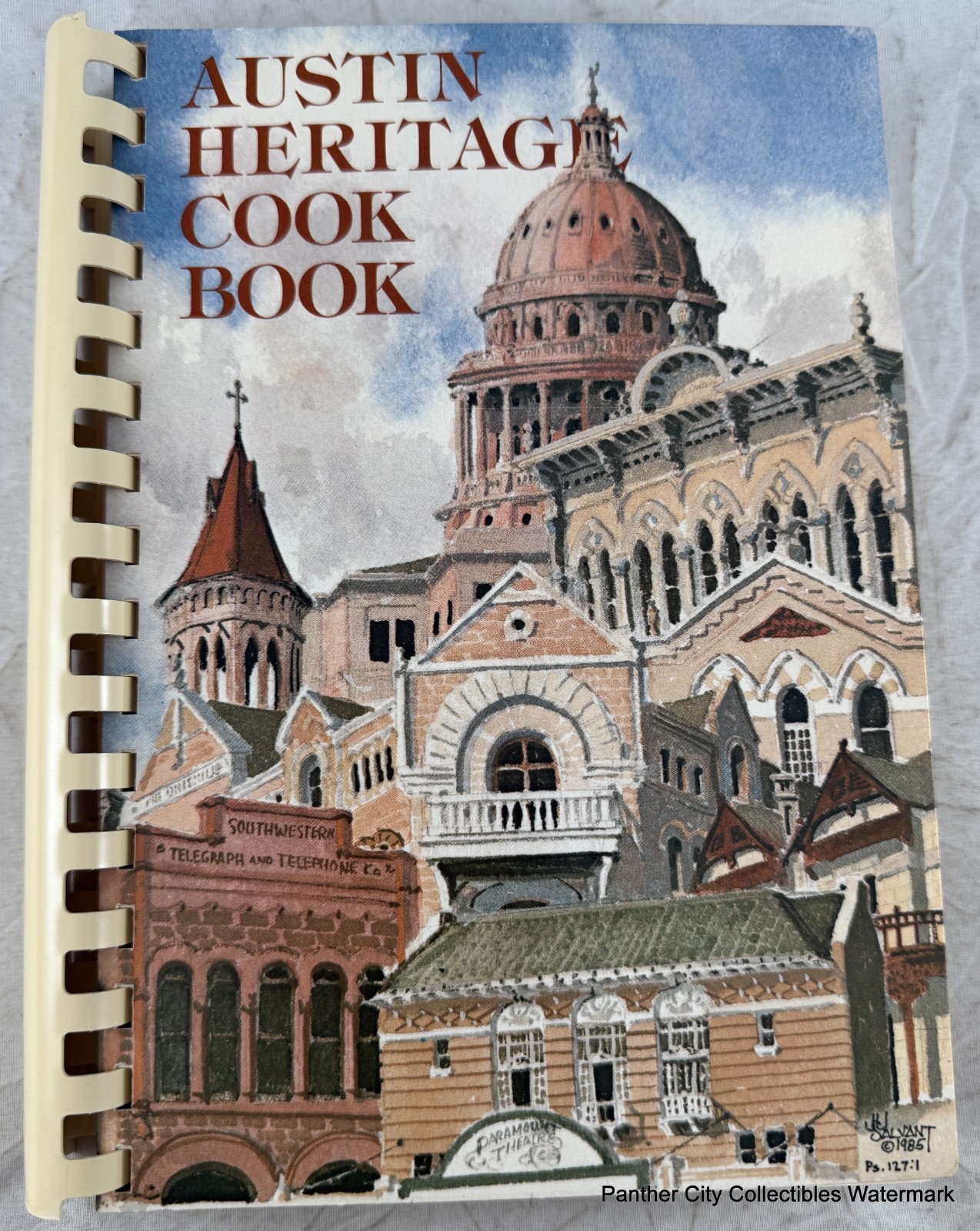 1985 Vintage Cookbook Austin Texas Heritage Cookbook Heritage Society Texana
