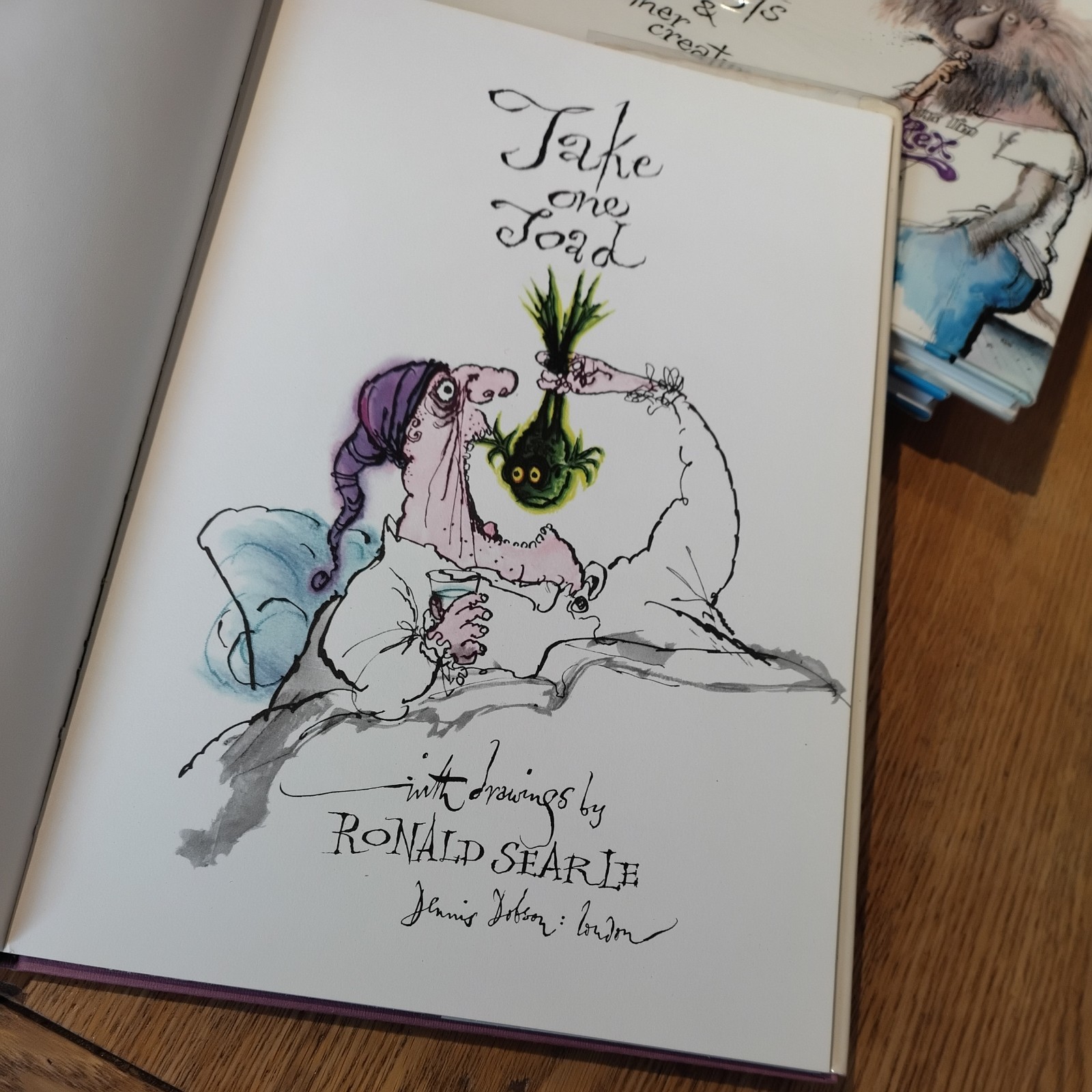 RONALD SEARLE Take One Toad A Book of Ancient Remedies 1st Ed D/W 1968
