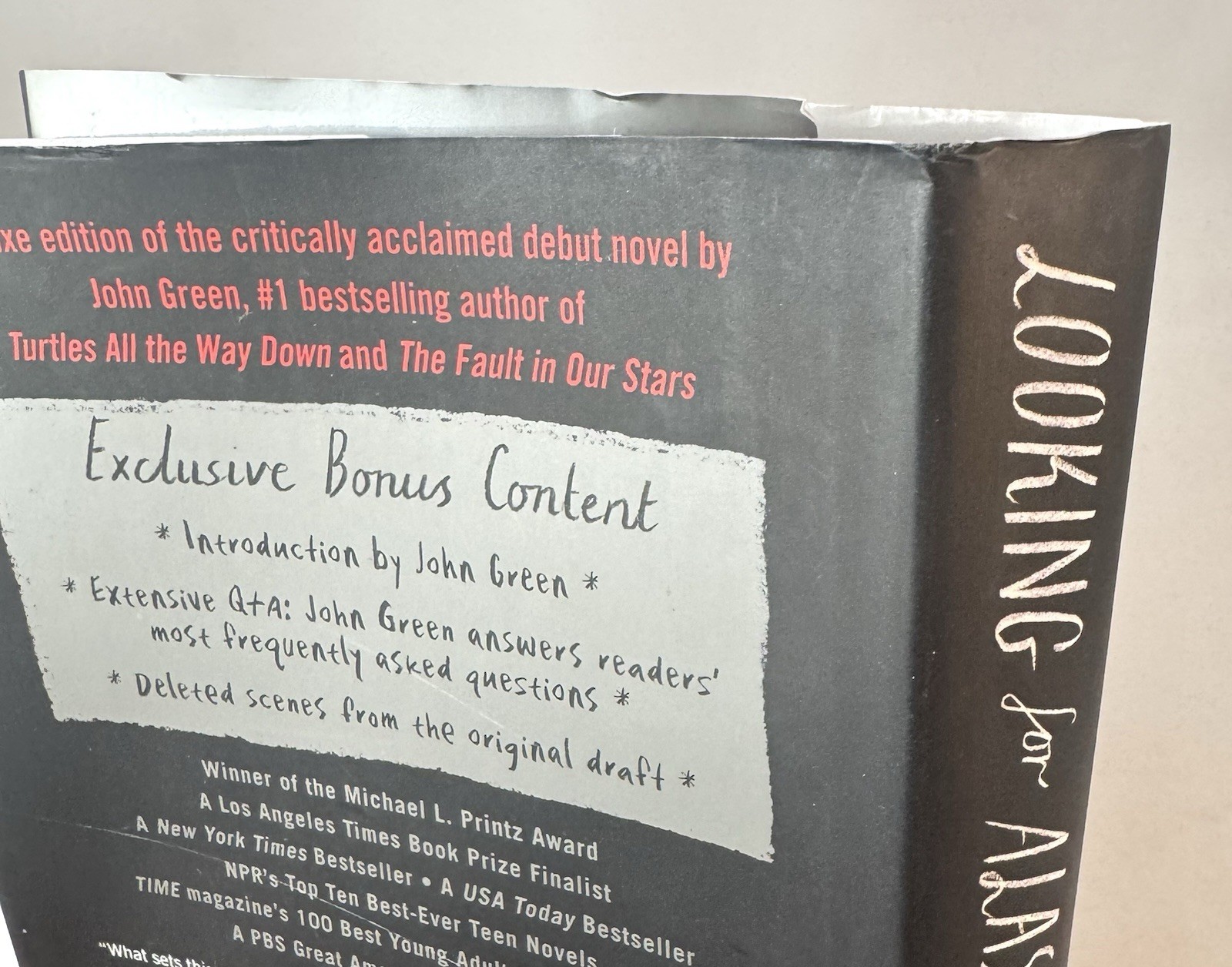 Looking For Alaska-John Green-SIGNED-RARE Deluxe Edition-Org DJ-1st Edition/6th