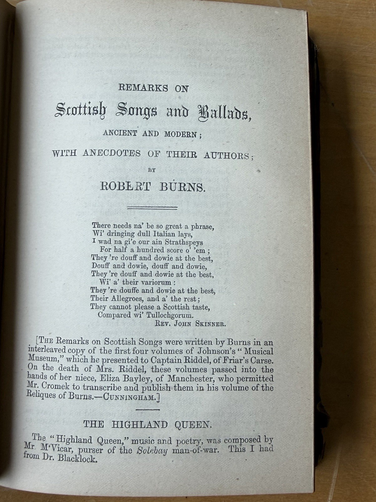 Antique Robert Burns Poetical Works Illustrated Victorian Hardcover Book