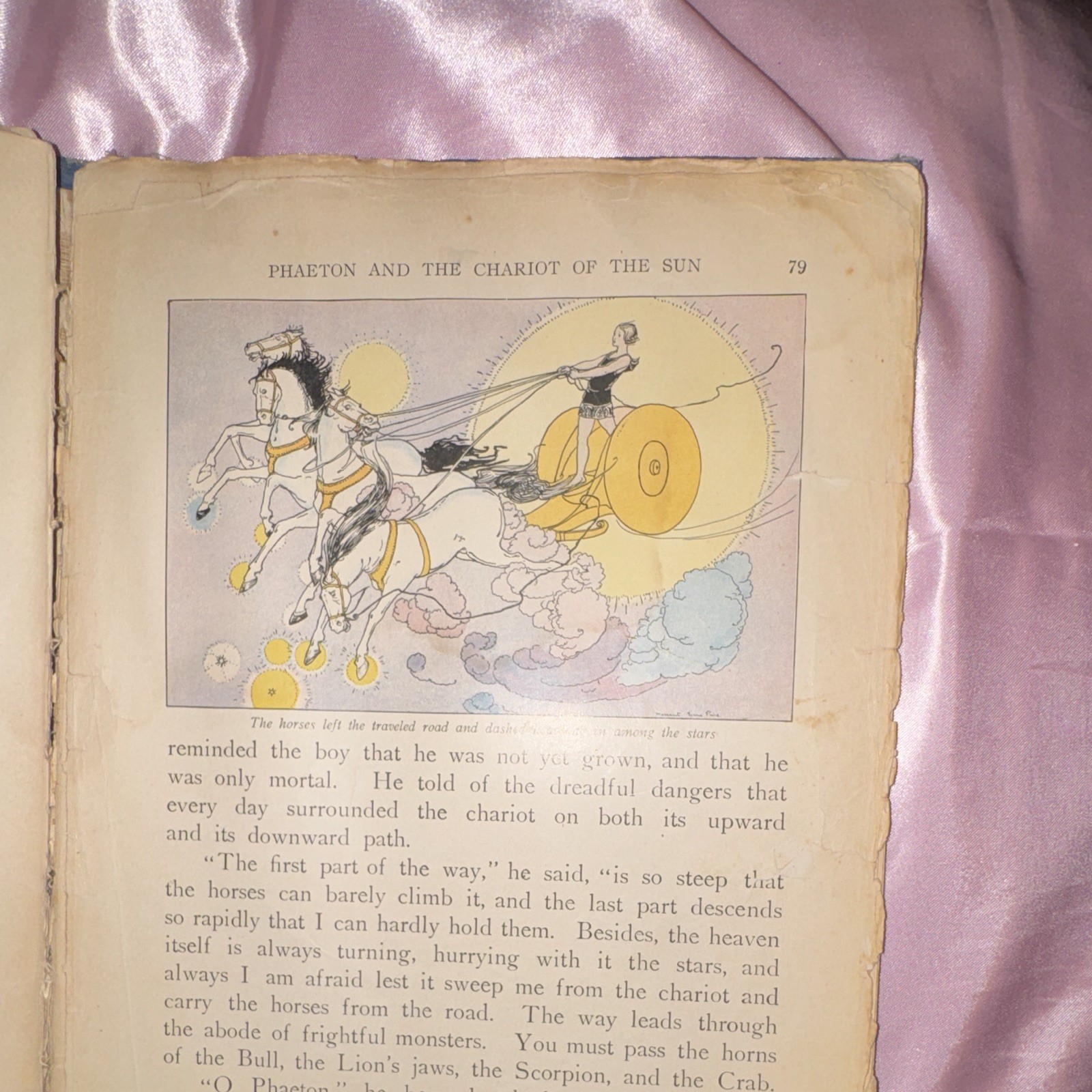 Antique A Child’s Book of Myths Rand McNally Margaret Evans Price Illustrated