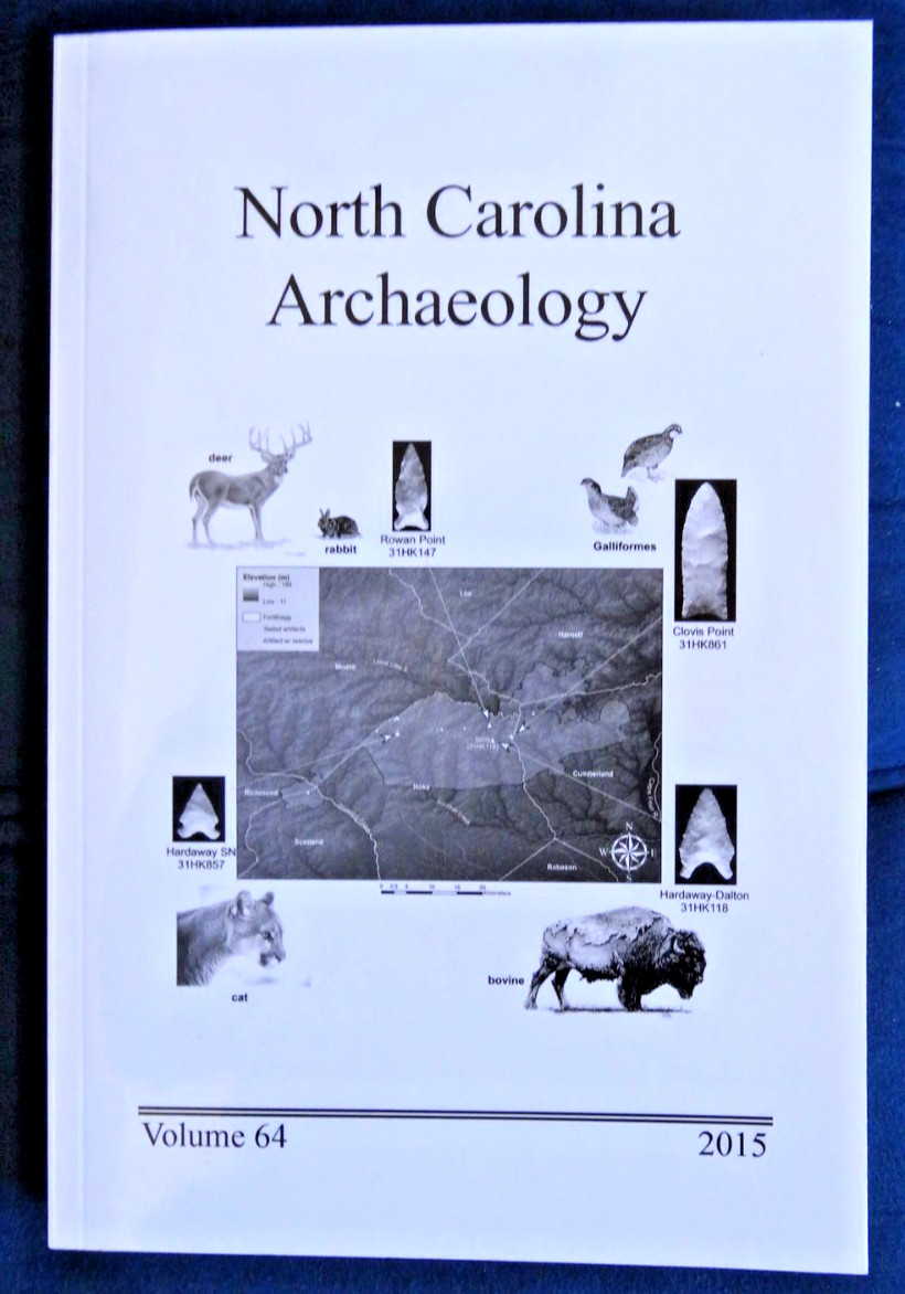 North Carolina Archaeology Vols 64 66 67 68 Lot of 4 Years 2015 2017 2018 2019