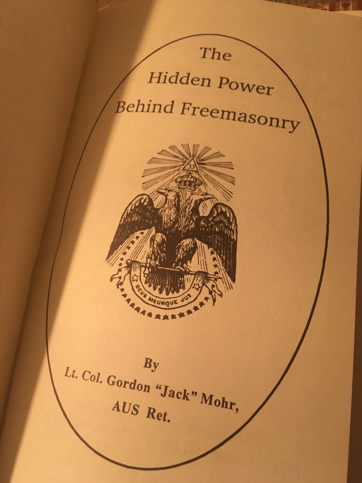 Hidden Power Behind Freemasonry ~ Mohr OCCULT CONSPIRACY TALMUD SATANIC WARFARE
