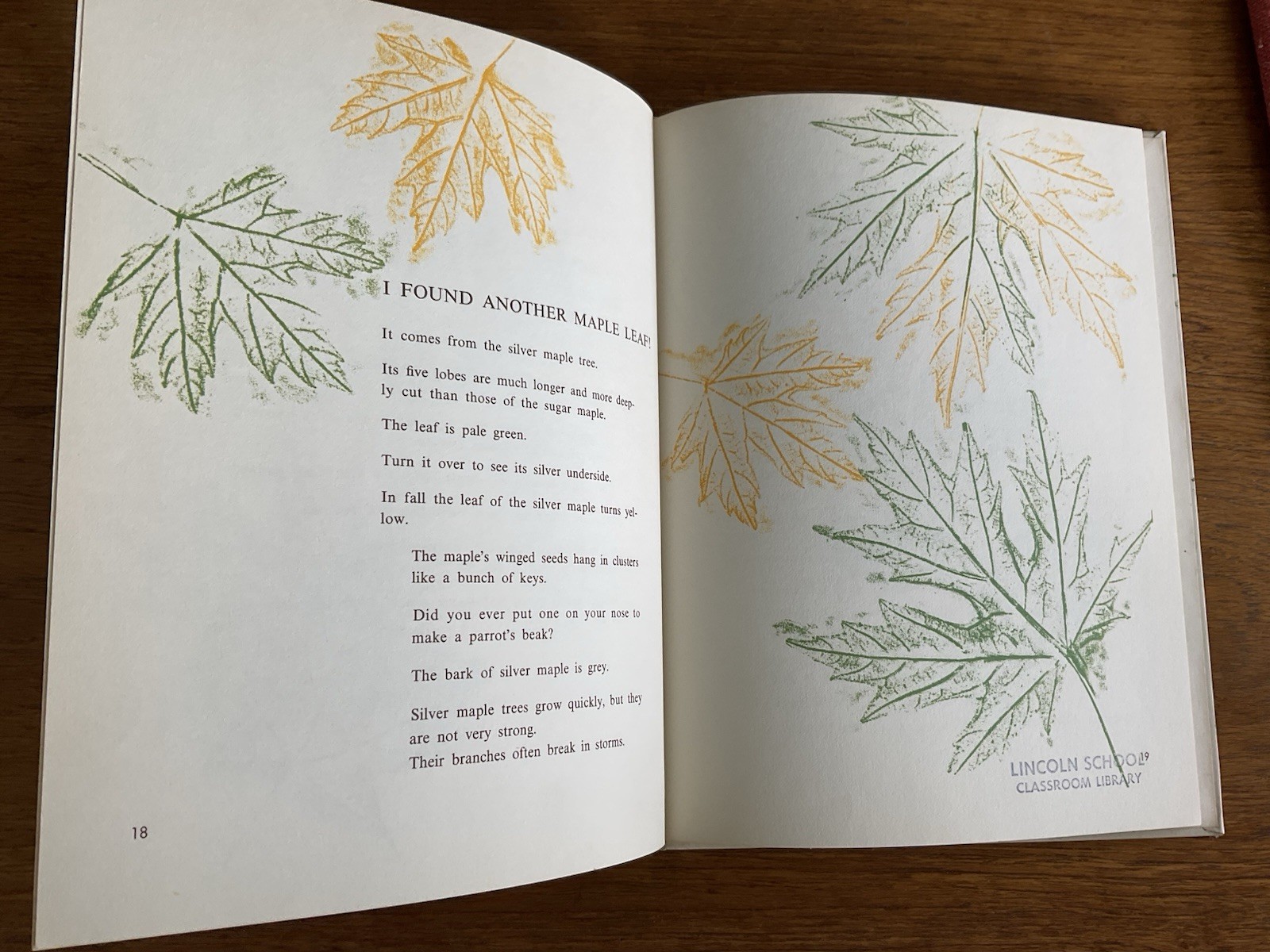 I found a leaf~Sharon Lerner~c1964~3rd ptg 1967~Lerner Publications~HB~36 pages