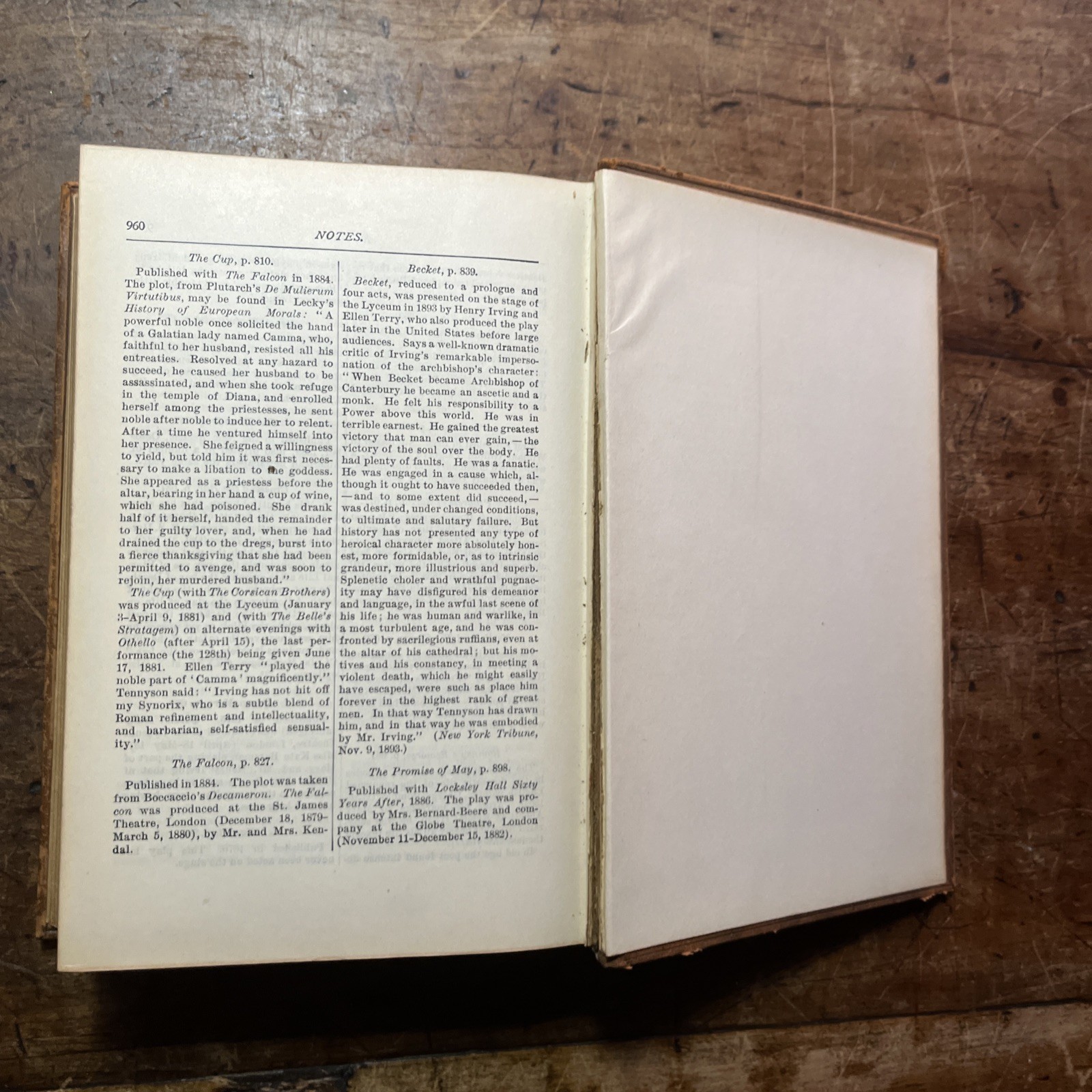 Rare Alfred Lord Tennyson Poetical Works Fine Binding Leather 1900