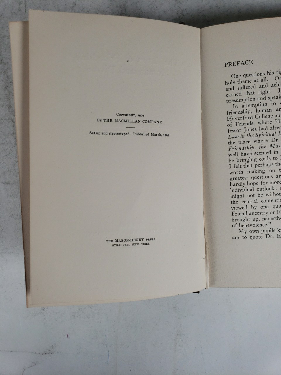 The Laws of Friendship by Henry C. King 1909 Vintage