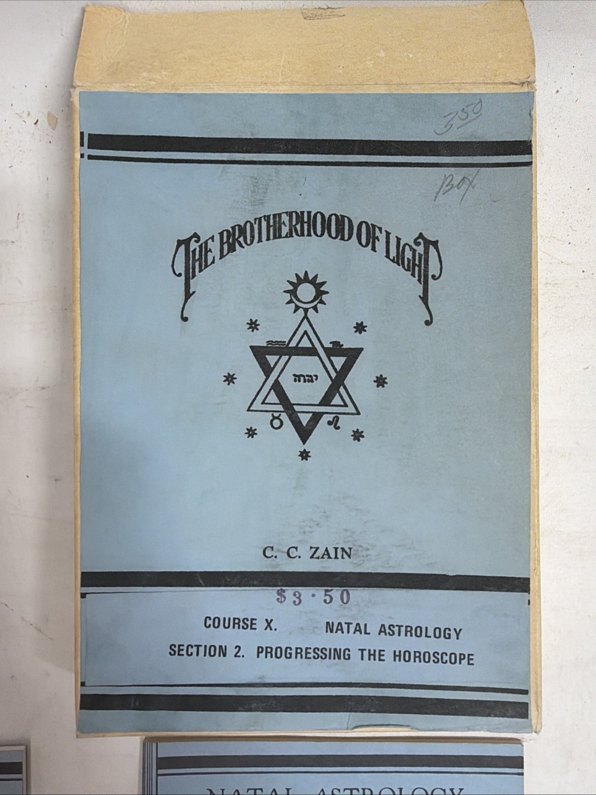 Natal Astrology, C. C. Zain, The Brotherhood of Light Courses Lot of 9, 1934