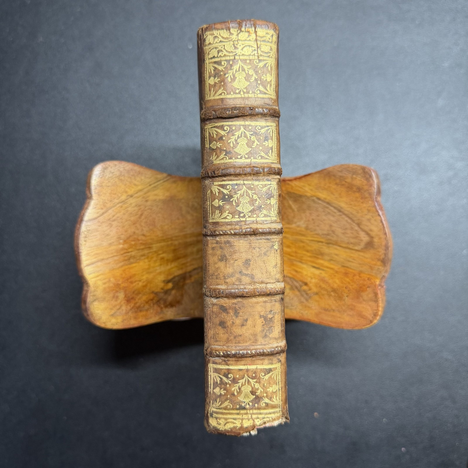 1745 French Military Dictionary Artillery Marine Foldout Leather Vol 1