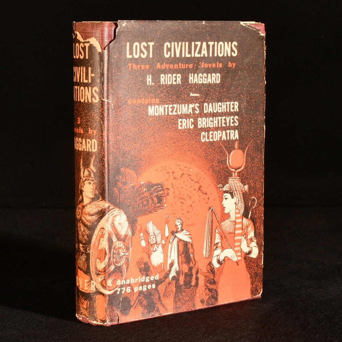 1953 Lost Civilizations Three Adventure Novels by H. Rider Haggard Dust Wrapper