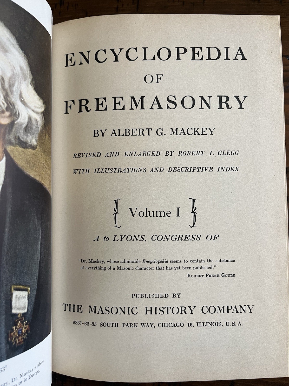 Encyclopedia Freemasonry Revised Albert Mackey Three Volumes 1946 3 Masonic